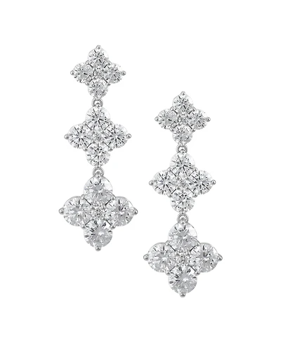 Arabella White Cubic Zirconia Drop Earrings (30 ct. t.w.) in Sterling Silver