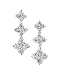 Arabella White Cubic Zirconia Drop Earrings (30 ct. t.w.) in Sterling Silver