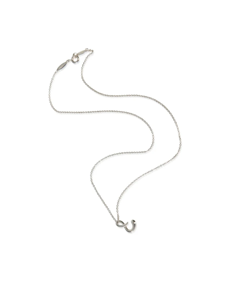 Pre-Owned Tiffany & Co Sterling Silver Elsa Peretti Alphabet Pendant
