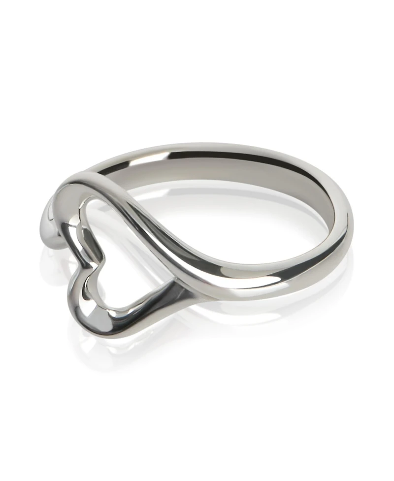 Pre-Owned Tiffany & Co Sterling Silver Elsa Peretti Open Heart Ring