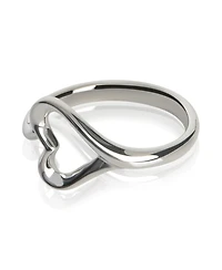Pre-Owned Tiffany & Co Sterling Silver Elsa Peretti Open Heart Ring