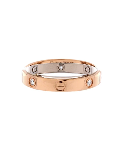 Pre-Owned Cartier Love 6 Diamonds Double Ring