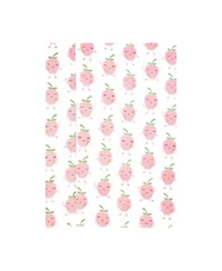 Hudson Baby Girl Cotton Poly Flannel Burp Cloths 4-Pack, Happy Strawberries