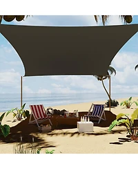 gaomon 10inchX13inch Sun Shade Sail Shade Cloth, Sunshade for Patio, Backyard, Deck, Garden, Sand