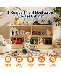 gaomon 5-Section 2-Tier Toy Storage Organizer