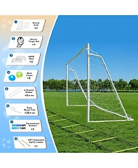 Gnuadz Soccer Goal Backyard Metal Training Equipment Outdoor Sports Gifts