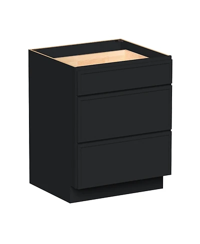 Boyel Living Inch Wide 3-Drawers Base Cabinets, Ready to Assemble Kitchen Cabinet with Solid Wood Frame