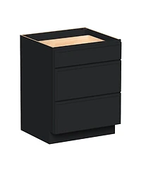 Boyel Living Inch Wide 3-Drawers Base Cabinets, Ready to Assemble Kitchen Cabinet with Solid Wood Frame