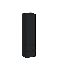 Boyel Living Counter Linen Cabinet, Ready to Assemble Kitchen Cabinet with Solid Wood Frame, Soft-Close Slides and Hinges