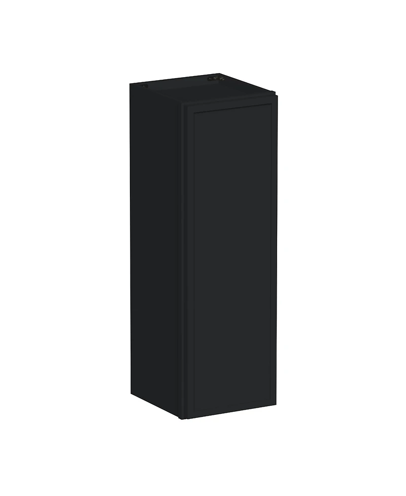 Boyel Living 12 Inch x 36 Inch Standard Wall Cabinet 1 Door 2 Shelves, Kitchen Cabinet with Solid Wood Frame, Soft-Close Hinge