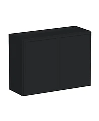 Boyel Living Double Door Short Wall Cabinet with Shelves, Ready to Assemble Kitchen Cabinet with Solid Wood Frame, Soft-Close Slides and Hinge