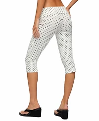 Edikted Women's Eloisa Polka Dot Foldover Capri Pants
