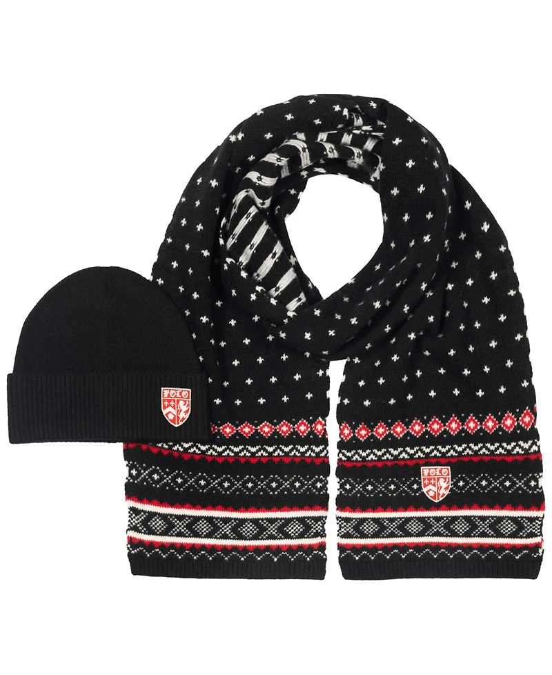 Polo Ralph Lauren Men's Holiday Jacquard Scarf and Beanie, 2-Piece Set