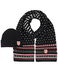 Polo Ralph Lauren Men's Holiday Jacquard Scarf and Beanie, 2-Piece Set