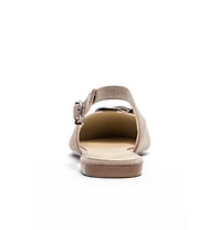 Forever & Always Shoes Women's Cordelia Leather Pointed Toe Buckle Sandal