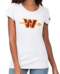 Starter Women's White Washington Commanders Endzone T-Shirt