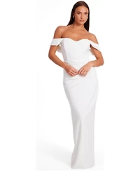 Quiz Women's Scuba Crepe Corset Maxi Dress