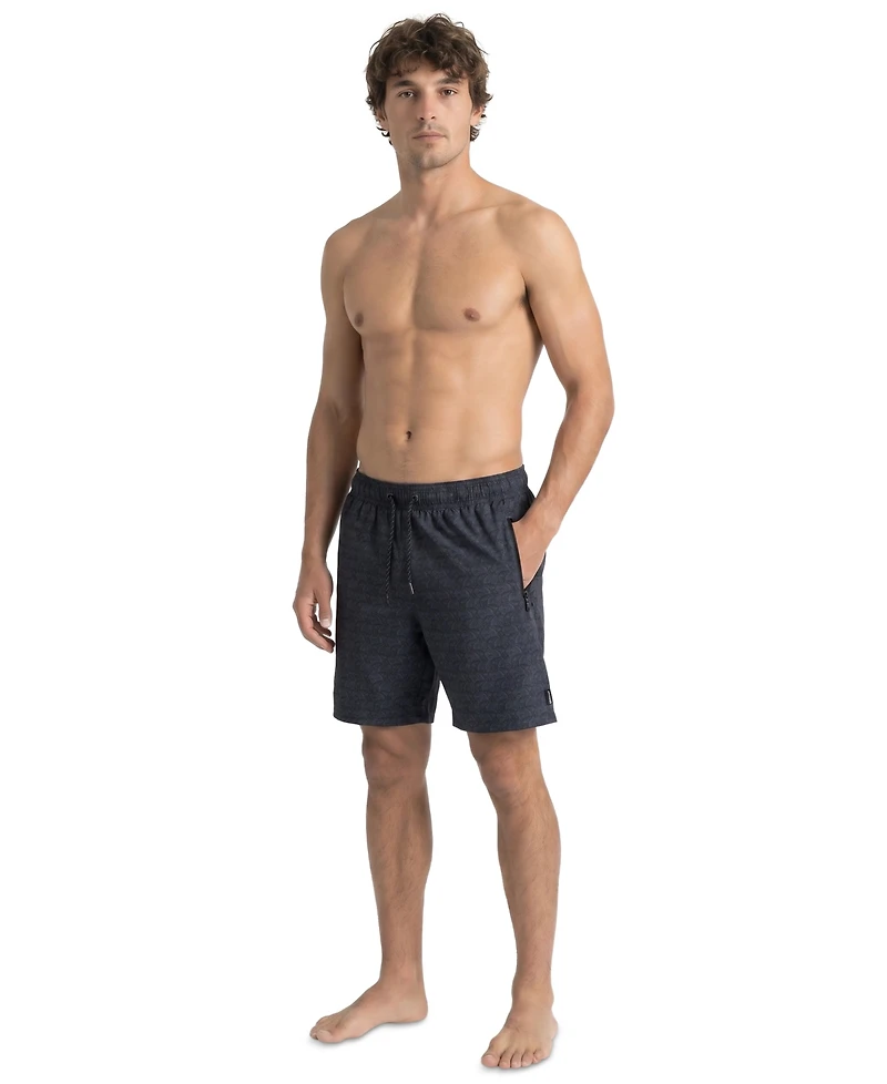 Spyder Men's Ocean Motion Printed 7.5" Volley Swimsuit
