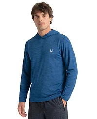 Spyder Men's Classic Heather Hooded Long-Sleeve Rashguard