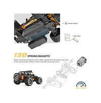 Bruce and Shark 1/22 Scale Rc Crawler - 2WD Brushed Motor with 13.7mph Top Speed and 2.4GHz