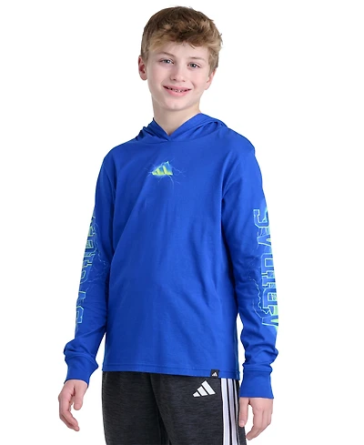 adidas Boys' 8-20 Long-Sleeve Hoodie