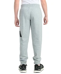 adidas Boys' 8-20 Elastic Waistband Essential Fleece Heather Pant
