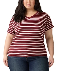 Levi's Plus Perfect Cotton V-Neck Short-Sleeve T-Shirt