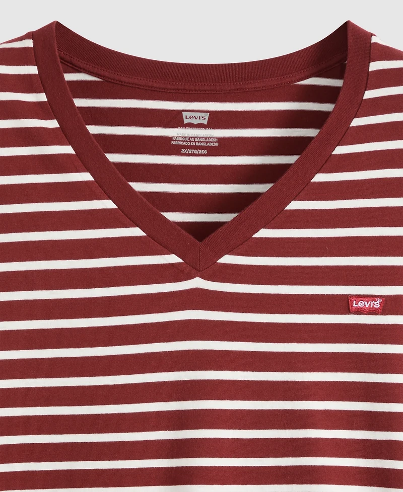 Levi's Plus Perfect Cotton V-Neck Short-Sleeve T-Shirt