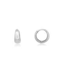 The Lovery Mini Classic Huggie Hoop Earrings Sterling Silver