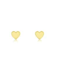 The Lovery Mini Puffy Heart Screw Back Stud Earrings 14K Yellow Gold
