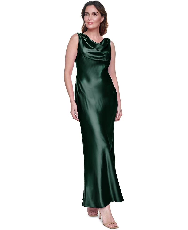 Eliza J Women's Sleeveless Cowl Neck Ball Gown