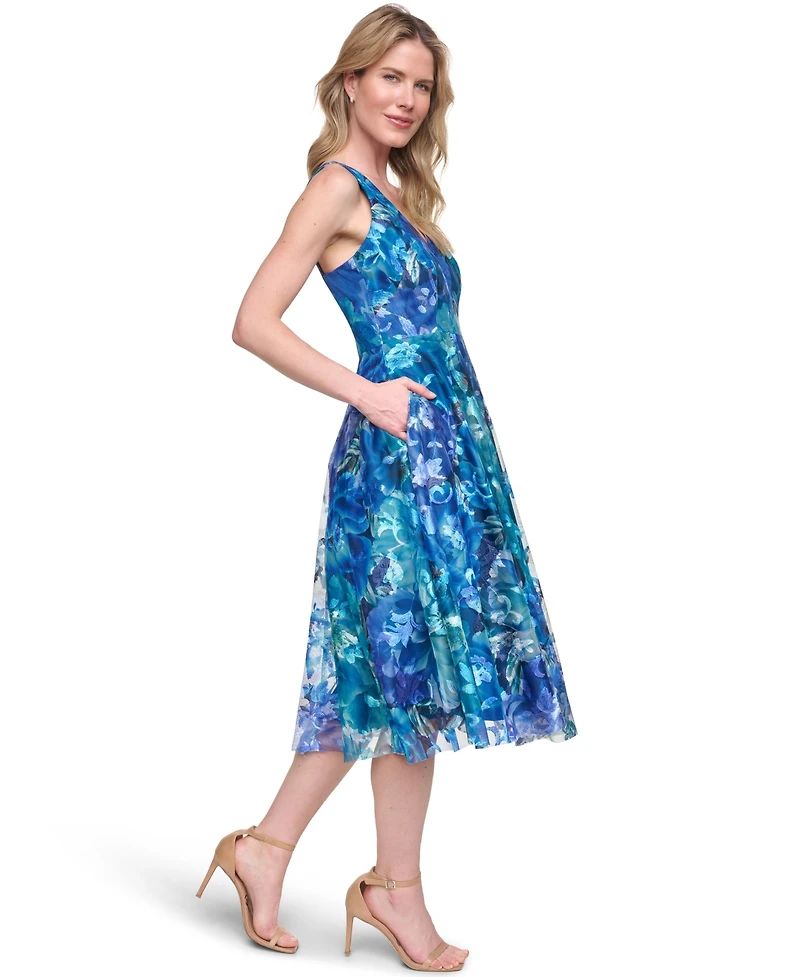 Eliza J Women's Sleeveless V-Neck Dress