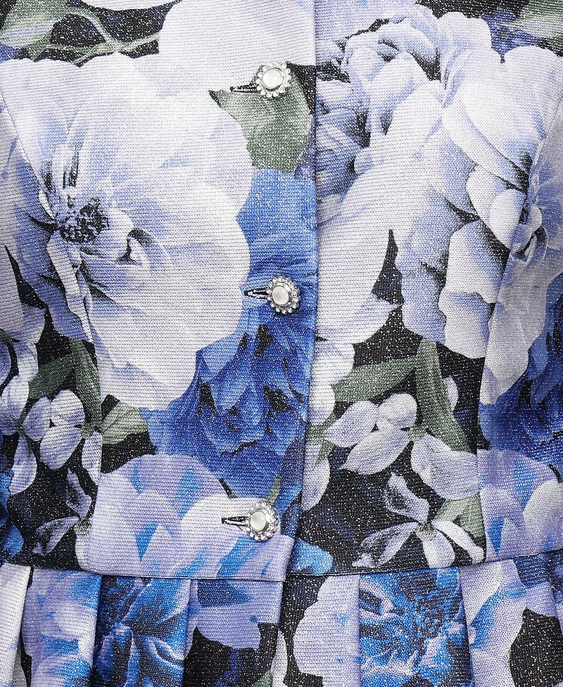 Alex Evenings Women's Printed Peplum Top