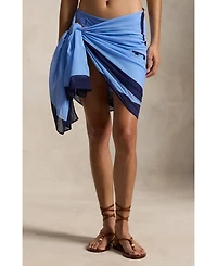Polo by Ralph Lauren Women's Big Pony Long Scarf Swimsuit Cover Up