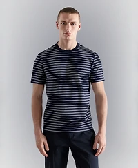 Mango Men's Coolmax Slim-Fit Striped T-Shirt