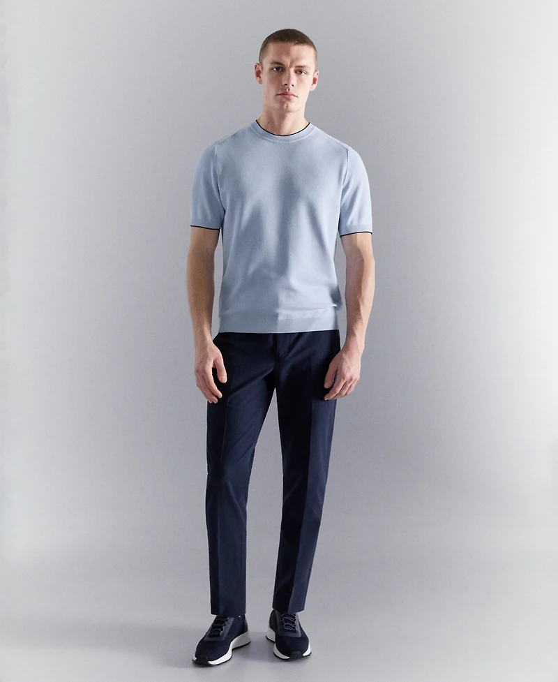 Mango Men's Combined Knitted T-Shirt