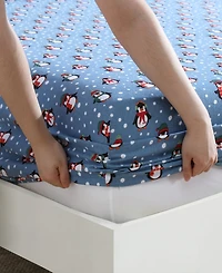 Winter Nights Cotton Flannel Queen Sheet Set