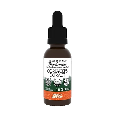 Host Defense Cordyceps Extract - Immune & Energy Support Supplement - Kidney Health Supplement with Cordyceps