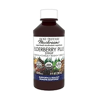Host Defense Elderberry Plus Syrup - Immune & Respiratory Supplement - Liquid Mushroom Supplement with Turkey Tail, Reishi, Agarikon & Chaga