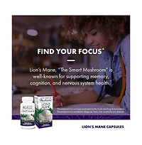 Host Defense Mushrooms Lion's Mane - Brain Health Support Supplement - Mushroom Supplement to Support Focus & Memory Function