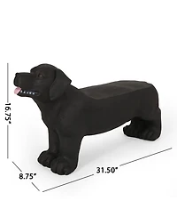 Flynama Labrador Dog-Design Outdoor Bench