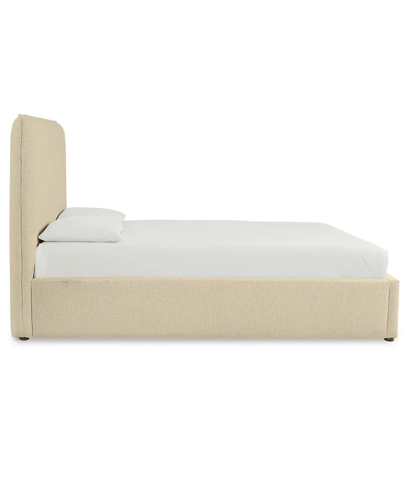 Furniture Marcel 64" Upholstered Flanged Seam Full Bed