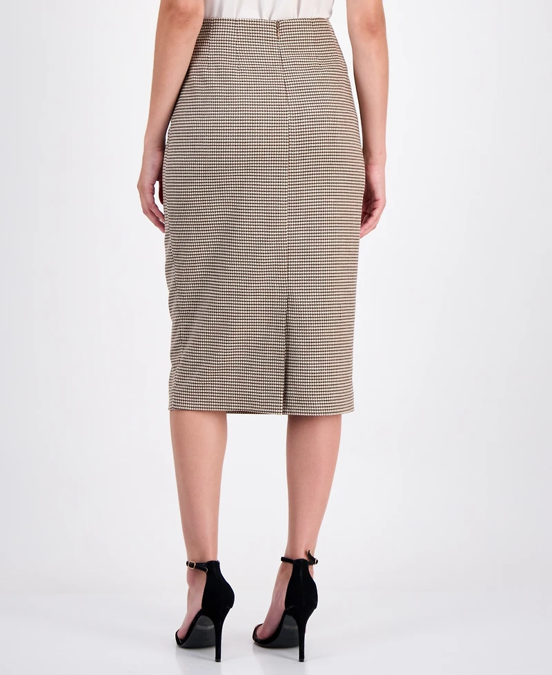 Anne Klein Women's Houndstooth Pencil Skirt