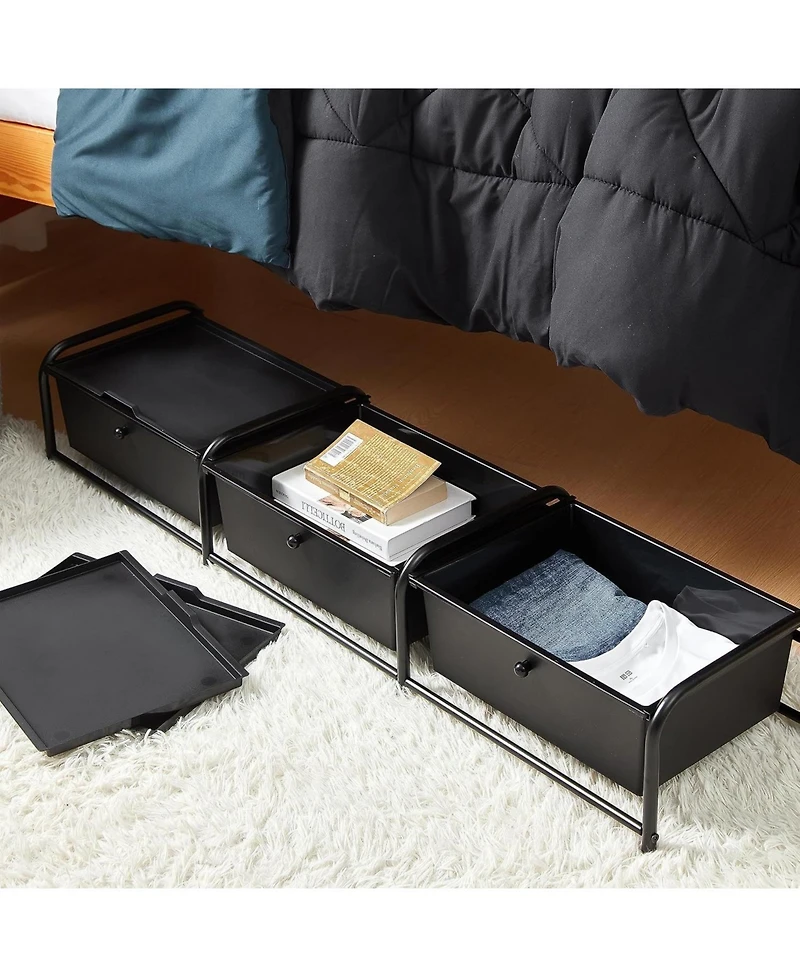 DormCo Suprima Underbed Storage - Lidded 3 Section
