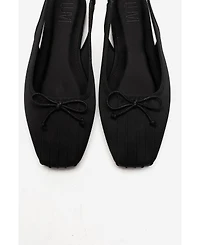 Prologue Shoes Women's Zelvia Bow Slingback Ballet Flat