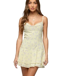 Edikted Women's Daphna Floral Chiffon Mini Dress