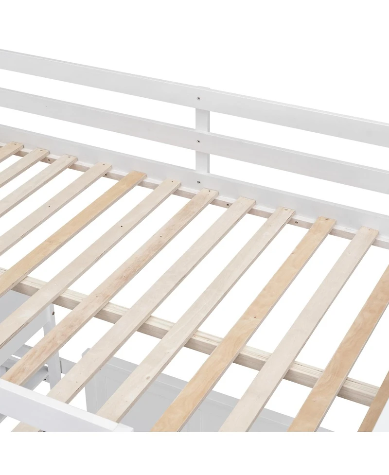 Streamdale Furniture Full Over Full Bunk Bed with Desk