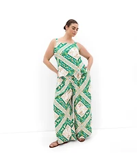 City Chic Women's Plus Jayla Prairie Print Top