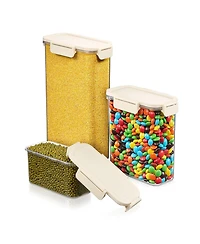 Sorbus 3-Pack Snap Lids Airtight Food Storage Container Set