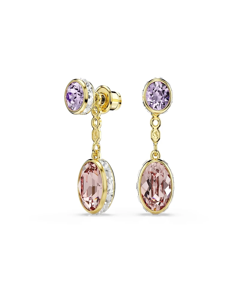 Swarovski Gold-Tone Plated Chroma Drop Earrings